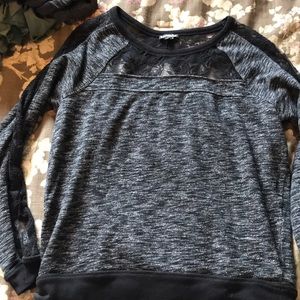 Lace sweatshirt